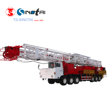 SINOTAI API 650HP truck-mounted drilling and workover rig
